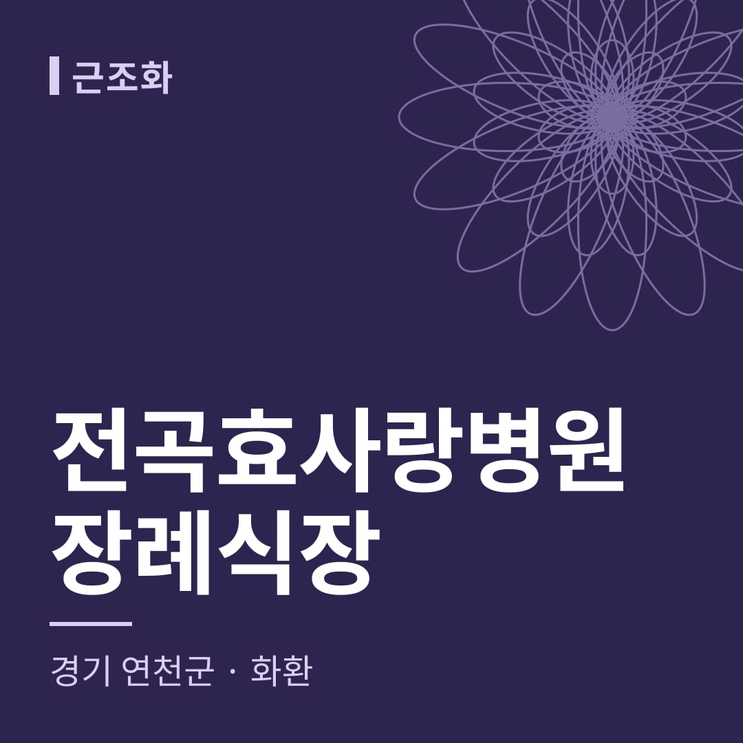 전곡효사랑병원장례식장 화환 — 경기 연천군