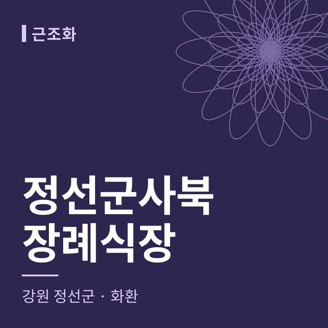 정선군사북장례식장 화환 — 강원 정선군