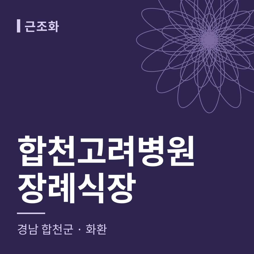 합천고려병원장례식장 화환 — 경남 합천군