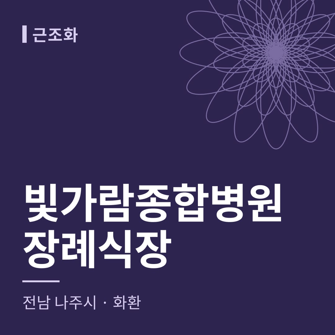 빛가람종합병원장례식장 화환 — 전남 나주시