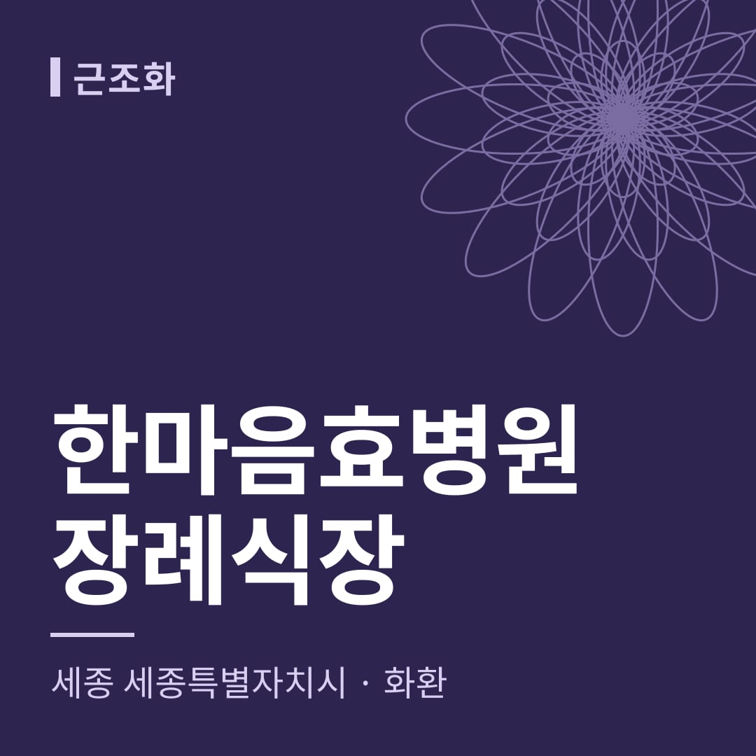 한마음효병원장례식장 화환 — 세종 세종특별자치시