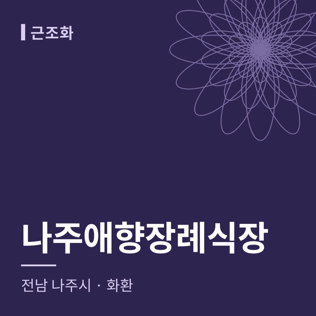 나주애향장례식장 화환 — 전남 나주시