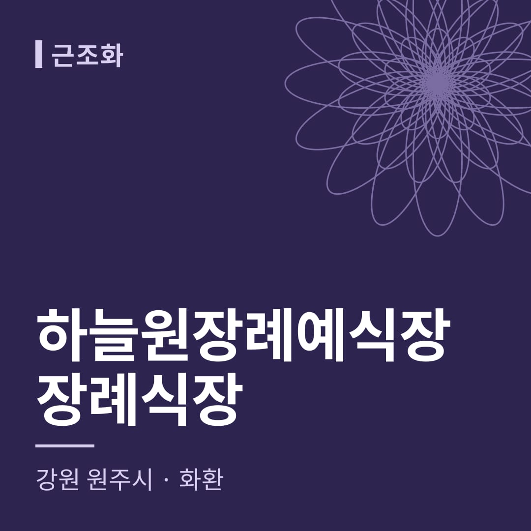하늘원장례예식장장례식장 화환 — 강원 원주시